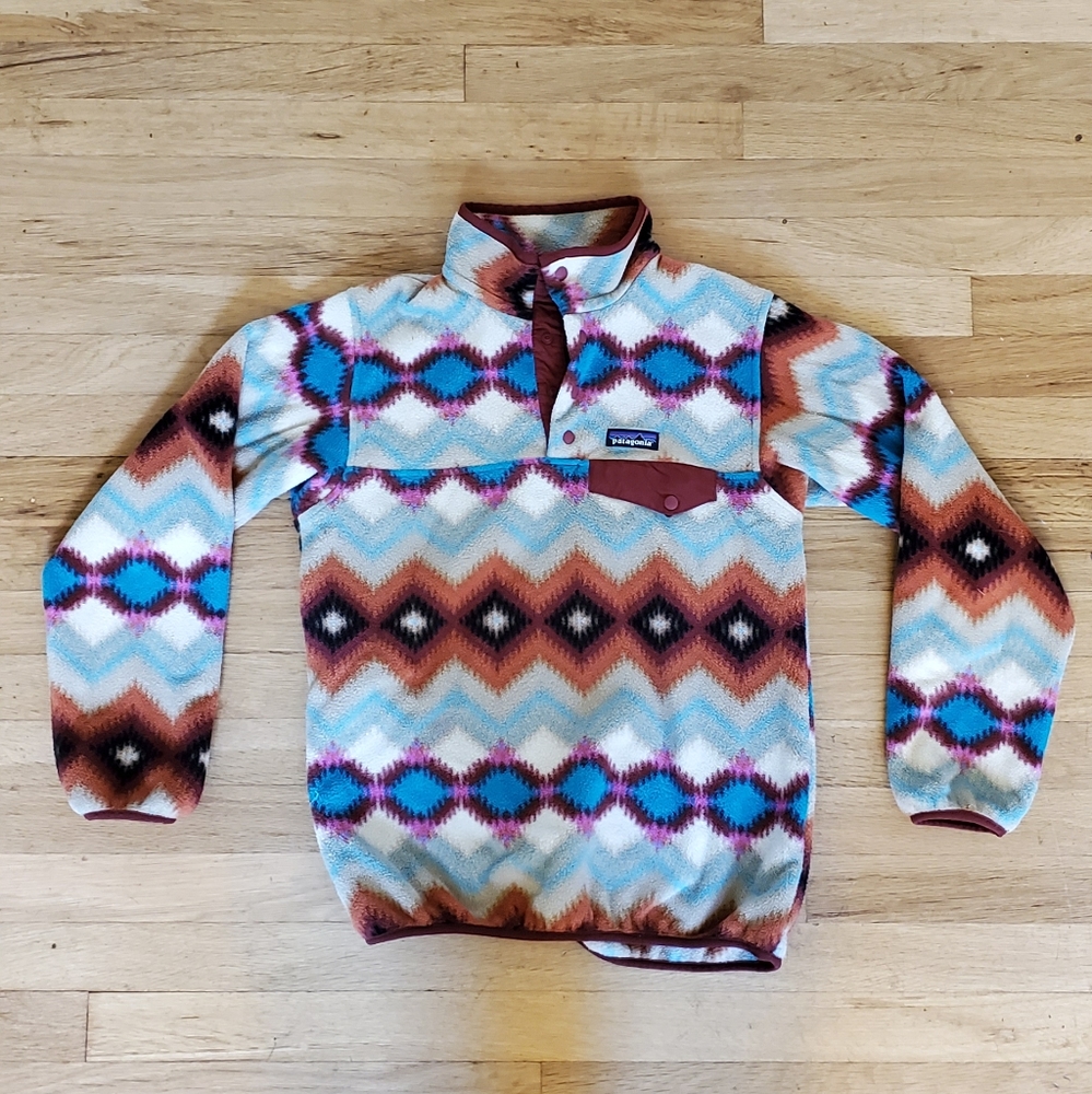 RARE vintage patagonia synchilla rainbow